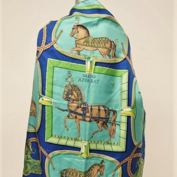 Hermes Accessories - Hermes Grand Apparat by Jacques Eudel 90cm Scarf